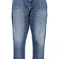 Blue Cotton Women Jeans