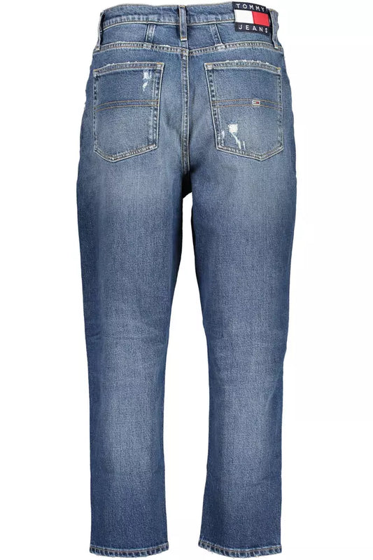 Blue Cotton Women Jeans