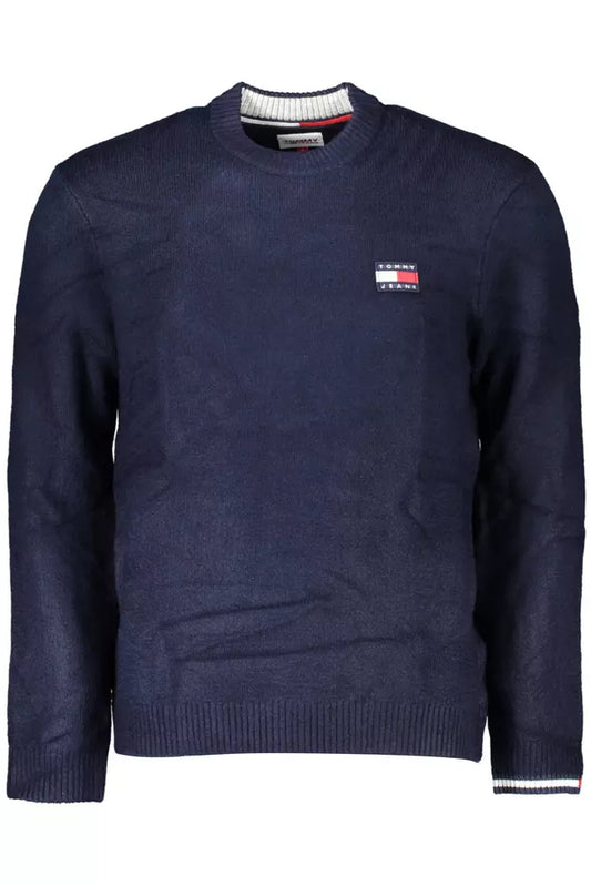 Blue Acrylic Men Sweater
