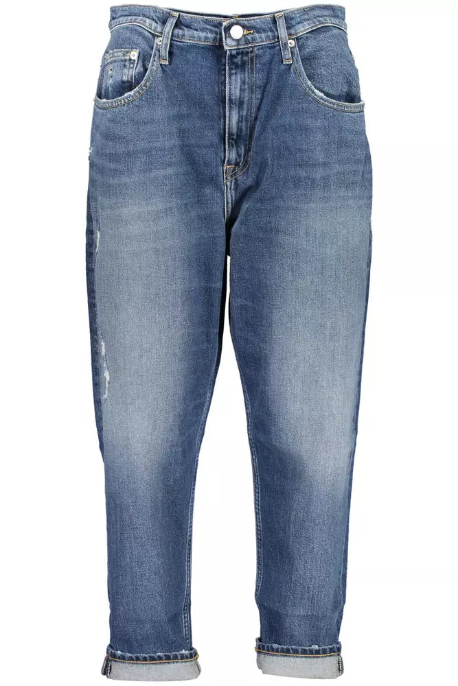 Blue Cotton Women Jeans