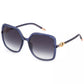 Blue Polycarbonate Women Sunglasses