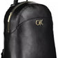 Black Polyester Women Backpack