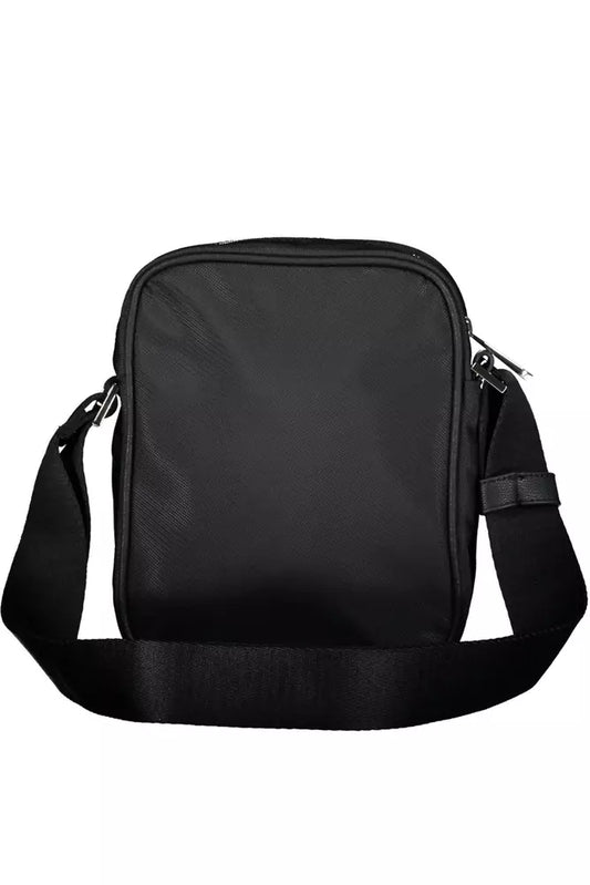 Black Polyester Men Shoulder Bag