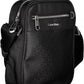 Black Polyester Men Shoulder Bag