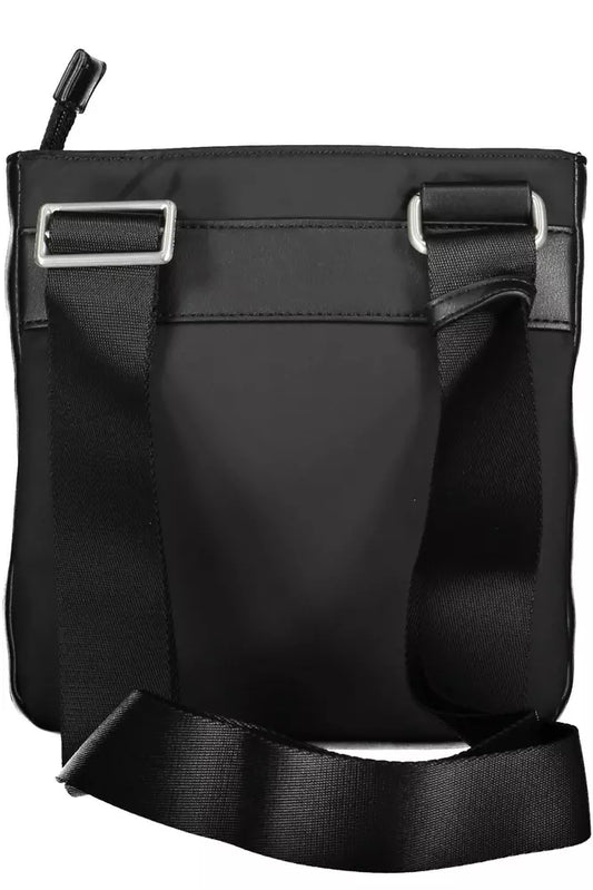 Black Polyester Men Shoulder Bag