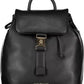 Black Polyester Women Backpack