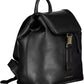 Black Polyester Women Backpack