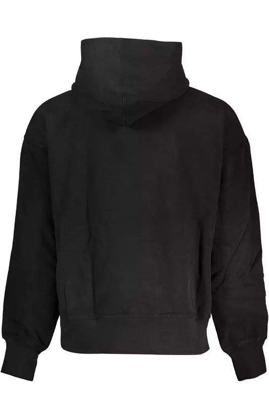 Black Cotton Men Sweater