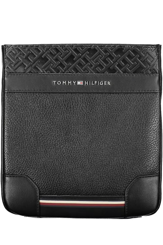 Black Polyethylene Men Shoulder Bag
