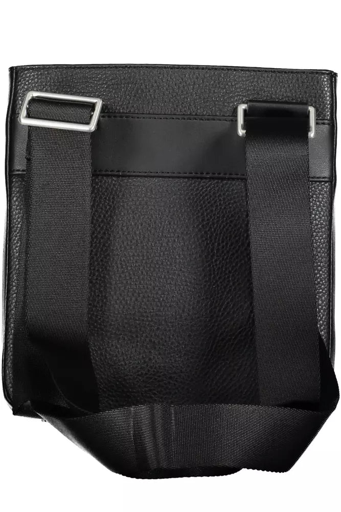 Black Polyethylene Men Shoulder Bag