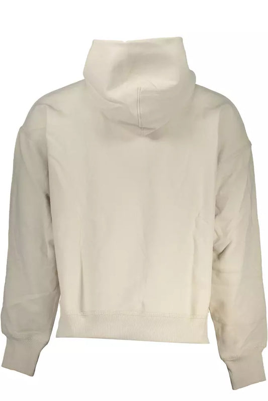 Beige Cotton Men Sweater