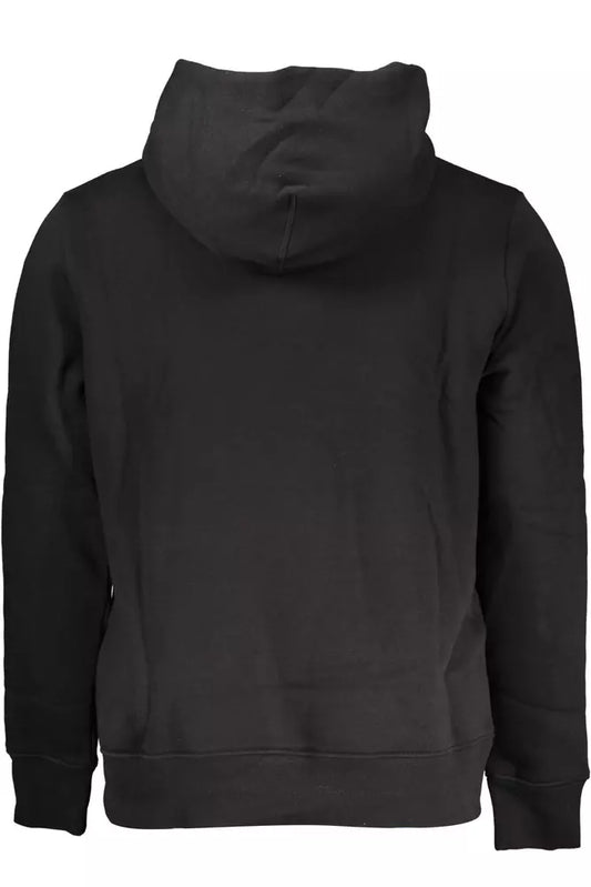 Black Cotton Men Sweater
