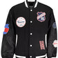 Black Polyester Men Jacket