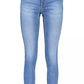 Light Blue Cotton Women Jeans