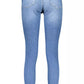 Light Blue Cotton Women Jeans