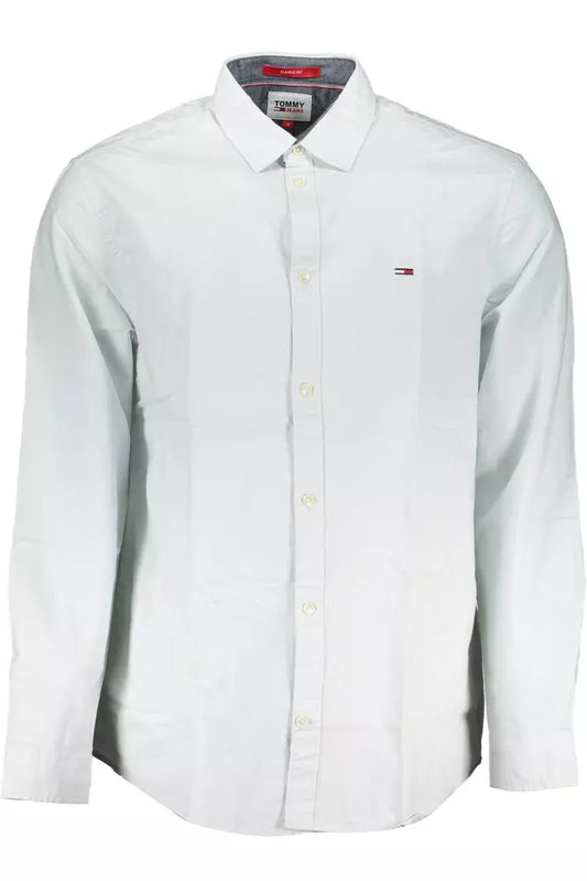 Light Blue Cotton Men Shirt