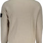 Beige Cotton Men Sweater