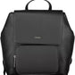 Black Polyester Women Backpack