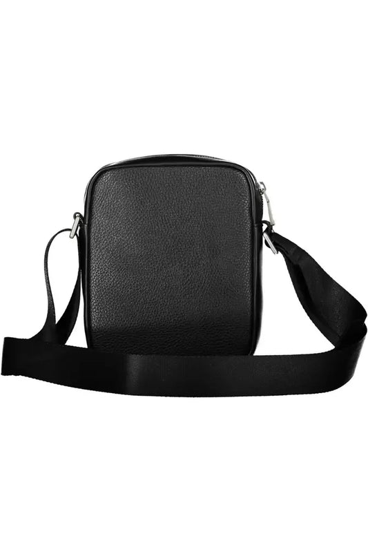 Black Polyethylene Men Shoulder Bag