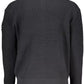 Black Cotton Men Sweater