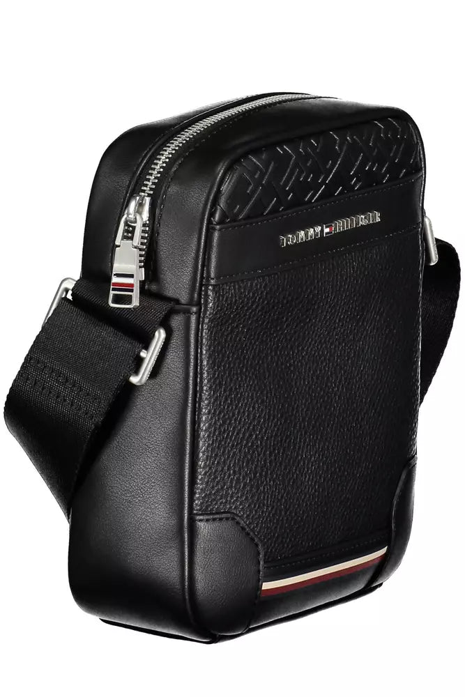 Black Polyethylene Men Shoulder Bag