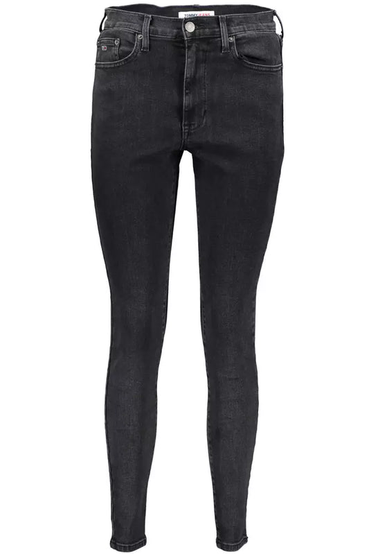 Black Cotton Women Jeans