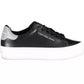 Black Leather Women Sneaker