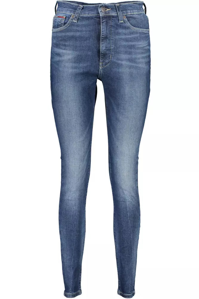 Blue Cotton Women Jeans