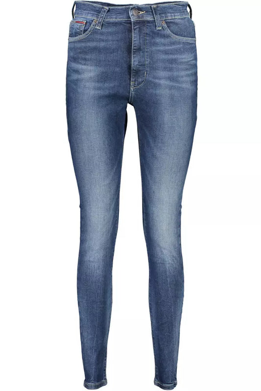 Blue Cotton Women Jeans