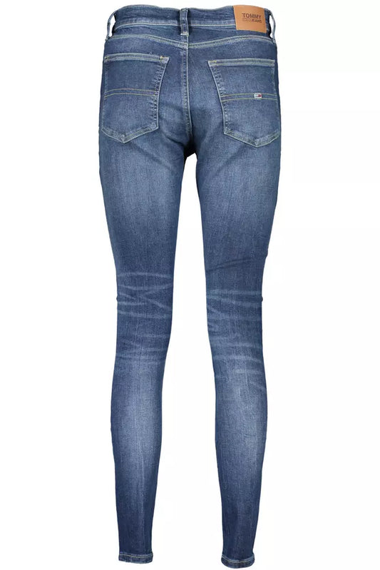 Blue Cotton Women Jeans