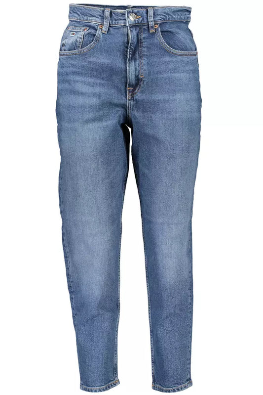 Blue Cotton Women Jeans