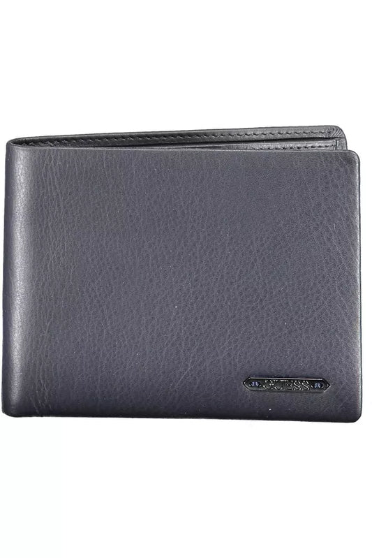 Blue Leather Men Wallet