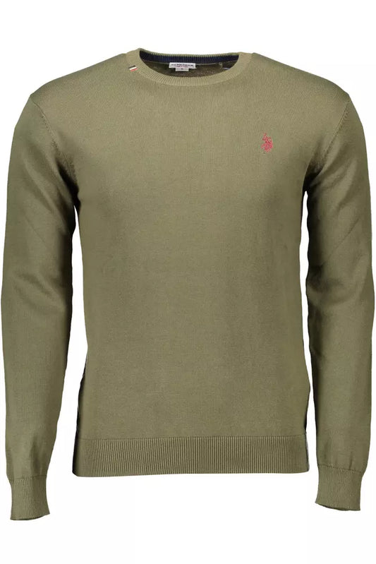 Green Cotton Men Shirt