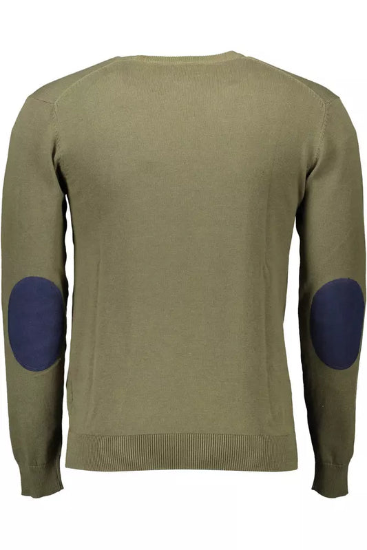 Green Cotton Men Shirt