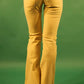 Yellow Cotton Women Trouser