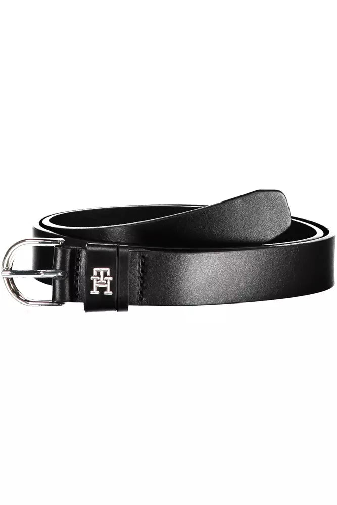 Black Leather Women Belt