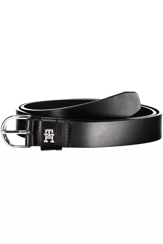 Black Leather Women Belt