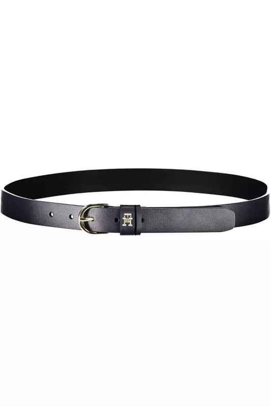 Blue Leather Women Belt