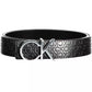 Black Leather Women Belt
