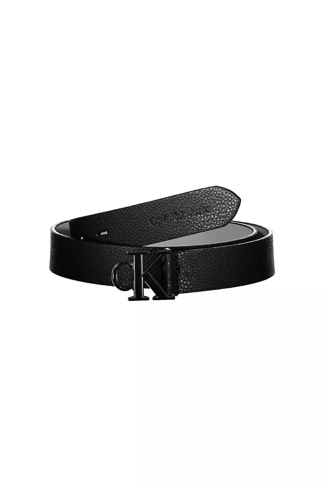 Black Leather Women Belt