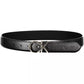 Black Leather Women Belt