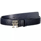 Blue Leather Women Belt