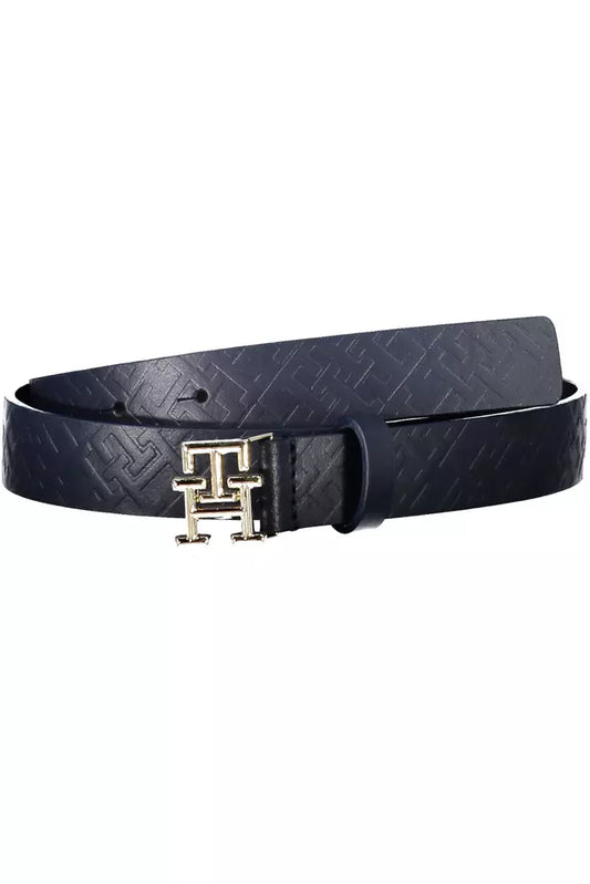 Blue Leather Women Belt