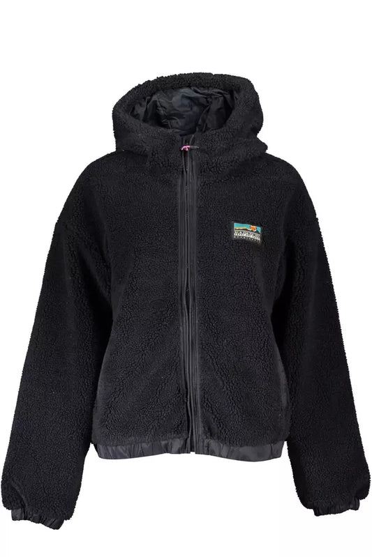 Black Polyester Women Jacket