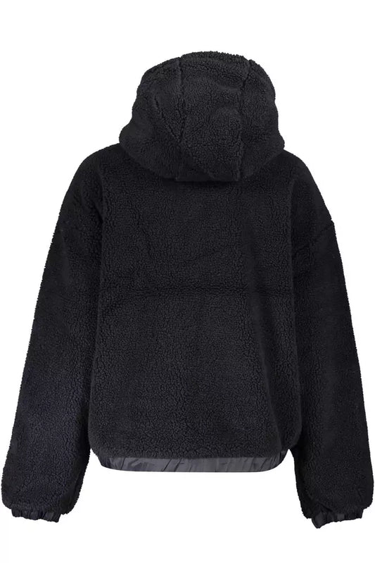 Black Polyester Women Jacket