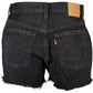 Black Cotton Women Short