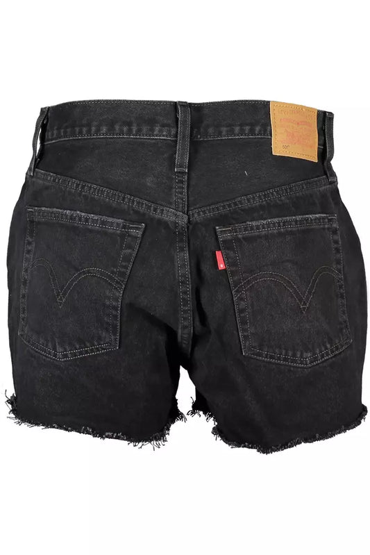 Black Cotton Women Short