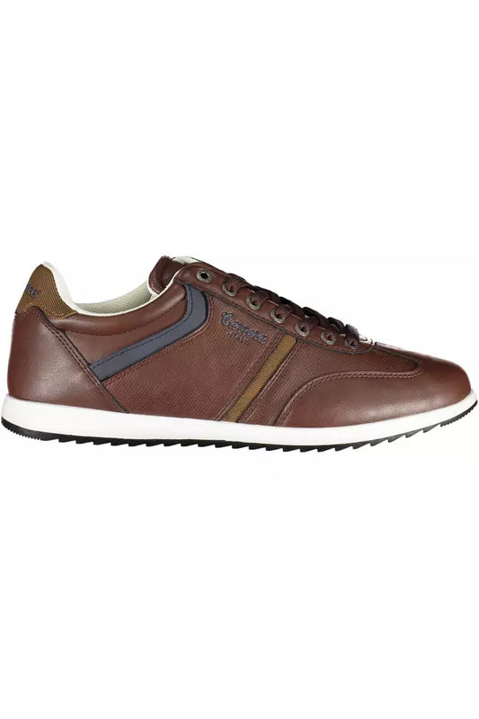 Brown Polyethylene Men Sneaker
