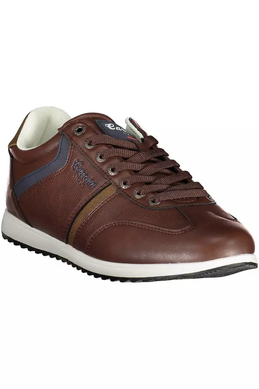 Brown Polyethylene Men Sneaker