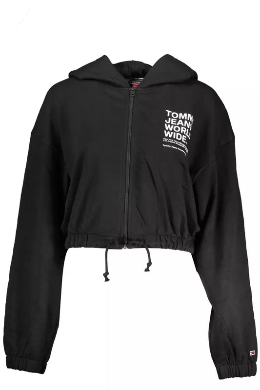 Black Cotton Women Sweater